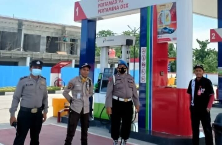 Polsek Kawasan Bandara Kualanamu Patroli Serta Monitoring SPBU