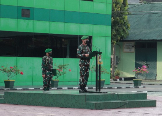 Korem 132/Tdl dan Satuan Jajaran Gelar Upacara Bendera