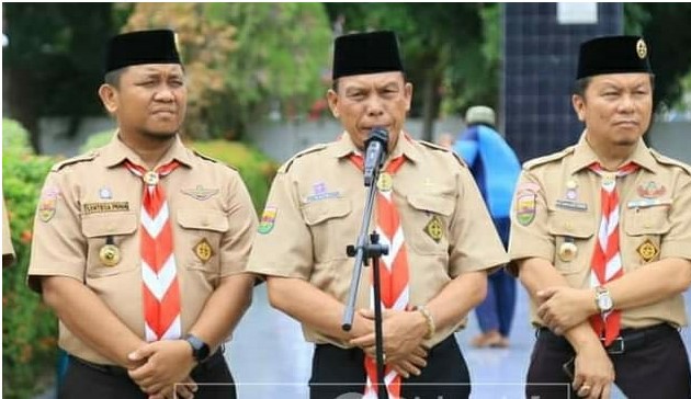 Peringati Gerakan Pramuka Ke-61, Kwarcab Labuhanbatu Gelar Ziarah di Makam Pahlawan