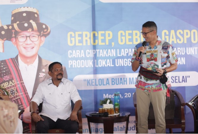  Rahudman Minta Sandiaga Uno Bangkitkan Martabat UMKM di Sumut