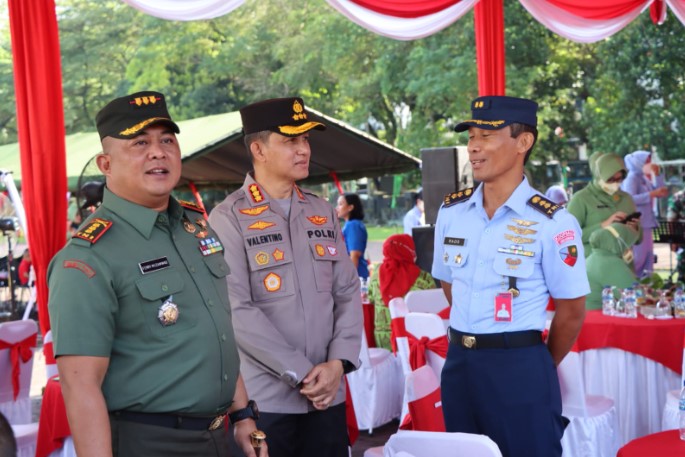  Kapolrestabes Medan Hadiri Kegiatan Baksos dan Donor Darah Memperingati HUT TNI Ke-77