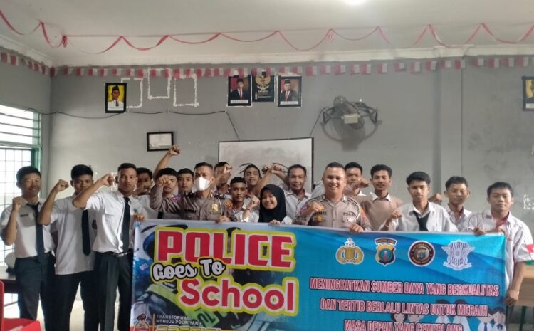  Police Goes To School , Polres Sergai Sosialisasikan Keselamatan Berlalu Lintas Kepada Siswa