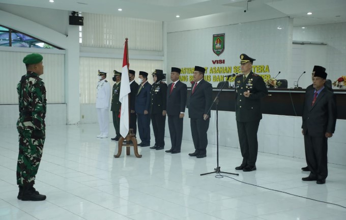 Dandim 0208/AS Pimpin Upacara Peringatan Hari Kesaktian Pancasila