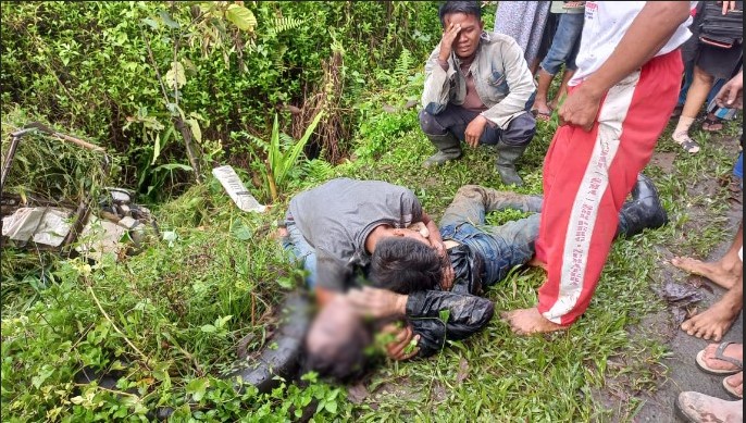 Polsek Dolok Panribuan Olah TKP Temuan Mayat di Dusun NDK Pasar Nagori Marihat