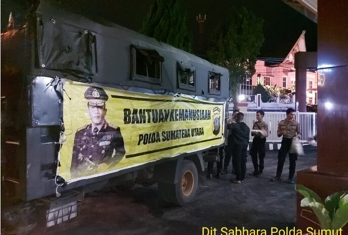  Polda Sumut Salurkan Bantuan Kemanusiaan Untuk Korban Gempa di Taput