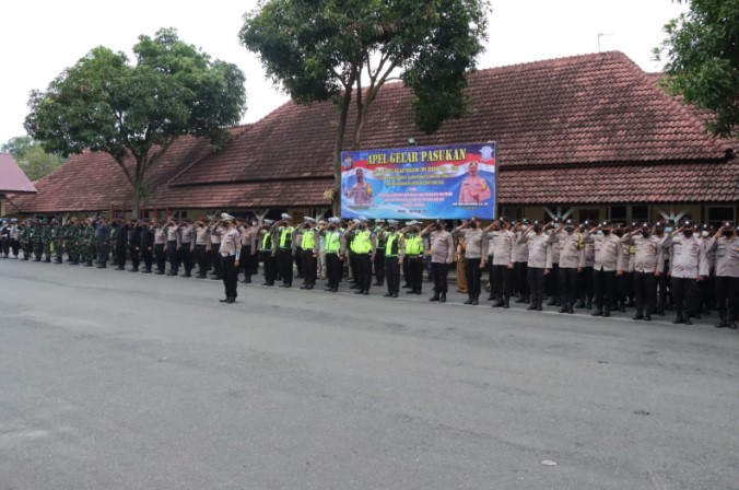 Polres Binjai Bersama Instansi Terkait Gelar Apel Pasukan Ops Zebra Toba 2022