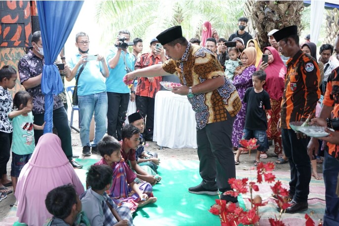  Wakil Bupati Asahan Hadiri Bakti Sosial Pemuda Pancasila Ranting Sei Dua Hulu