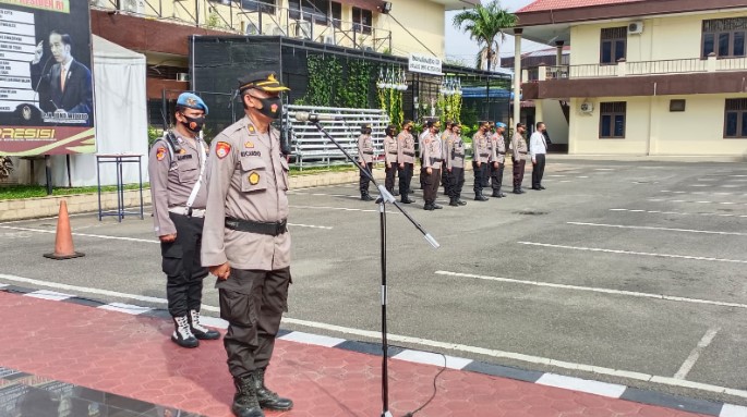  Apel Pagi, Kabag Ops Polrestabes Medan Ingatkan Anggota Hindari Pelanggaran Hukum