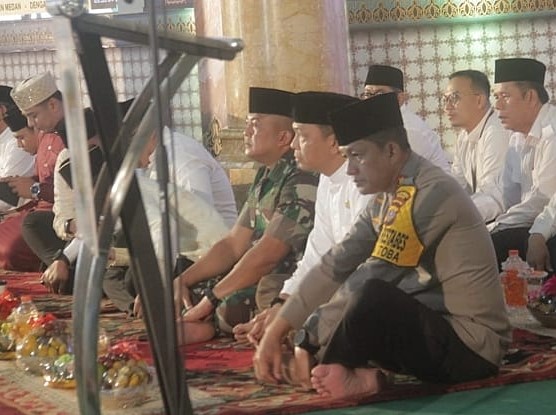  Kapolrestabes Medan Hadiri Peringatan Maulid Nabi Muhammad SAW di Masjid Raya