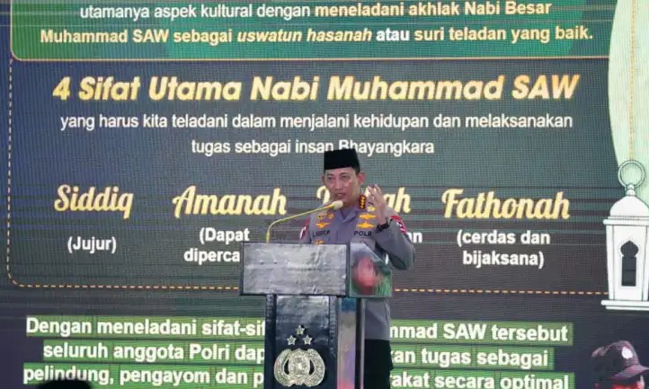  Peringati Maulid Nabi Muhammad SAW, Kapolri: Sinergitas Elemen Bangsa Wujudkan Persatuan