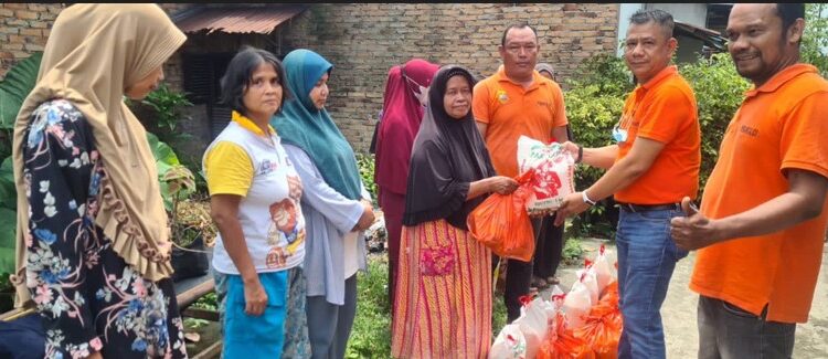  Jumat Barokah, Ketua Pewarta Berbagi Sembako di Kota Medan