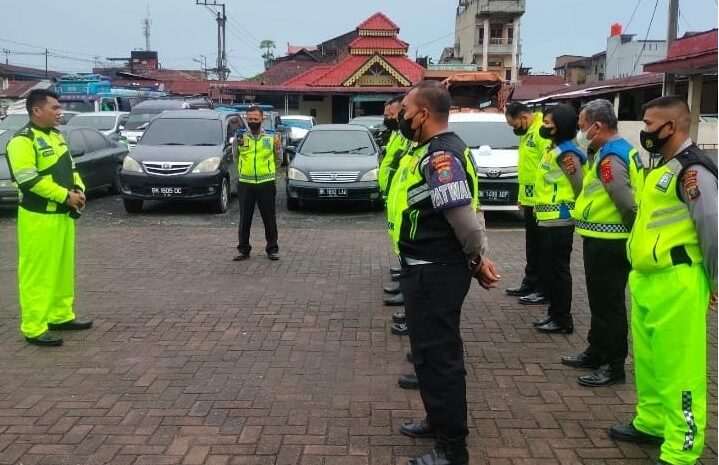  Personel Satlantas Polrestabes Medan Bersiaga di Jalur Wisata Medan-Berastagi