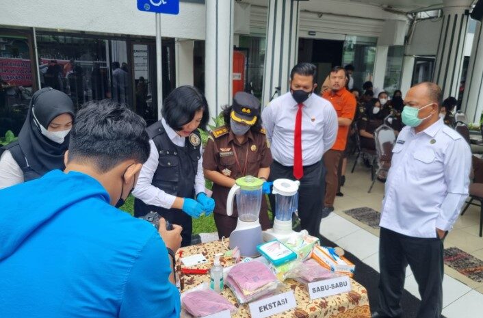  Kejari Medan Musnahkan Barang Bukti Narkoba