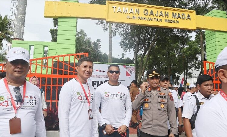  Polrestabes Medan Gelar PAM Pertemuan IMT-GT, Agenda Penanaman Pohon di Taman Gajah Mada