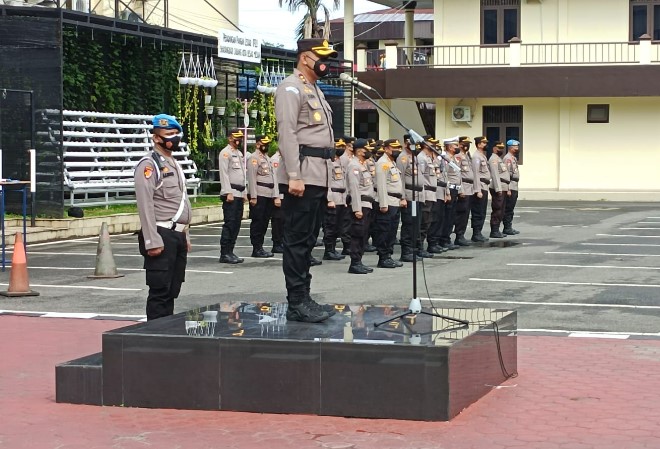  Pimpin Apel Pagi, Ini Yang Disampaikan Wakapolrestabes Medan