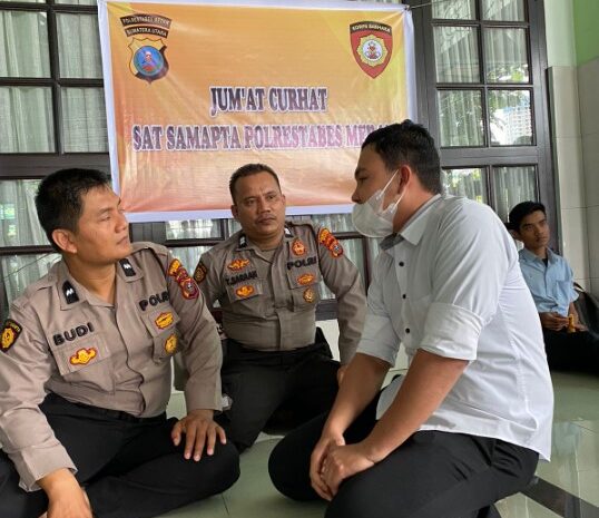 Jumat Curhat Samapta Polrestabes Medan Tampung Keluh Kesah Masyarakat