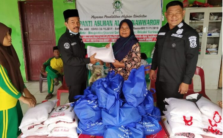  Jumat Berkah, Bid Humas Polda Sumut Baksos ke Panti Asuhan