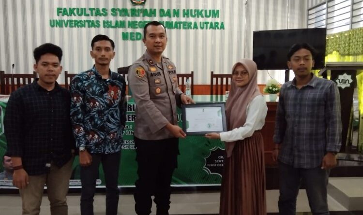 Kapolsek Percut Sei Tuan Jadi Narasumber Dialog Publik HMI FSH UINSU