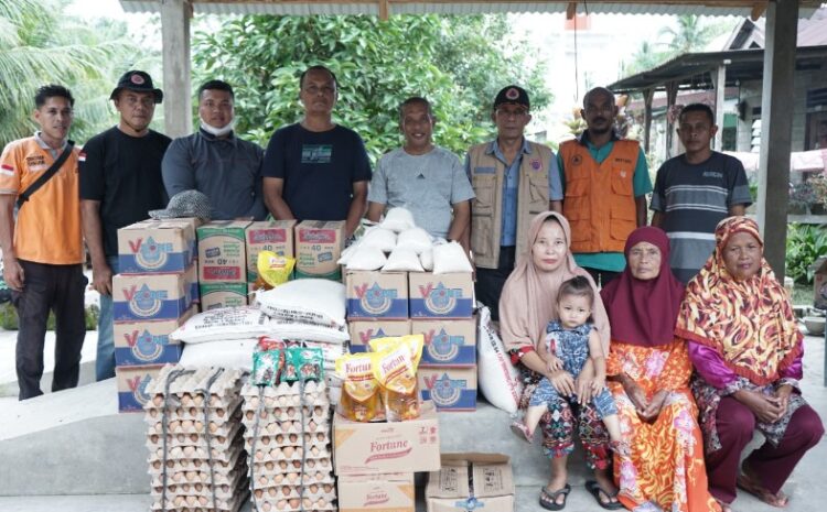  Asisten Pemerintahan dan Kesejahteraan Rakyat Kabupaten Asahan Salurkan Bantuan Untuk 2 Kecamatan Terdampak Banjir