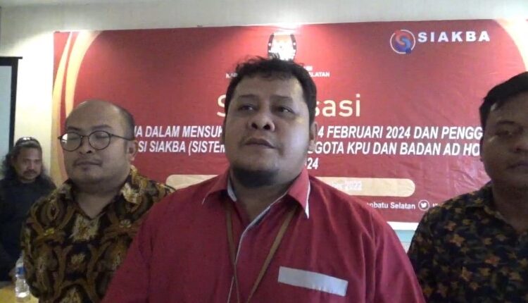  KPU Labusel Sosialisasi Aplikasi Siakba dengan Wartawan