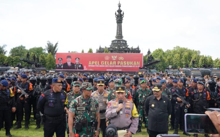  Gelar Pasukan dan Peralatan, Kapolri dan Panglima TNI Ingin KTT G20 Berjalan Sukses