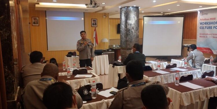  Sat Binmas Polrestabes Medan Hadiri Workshop dengan Security PT PTC