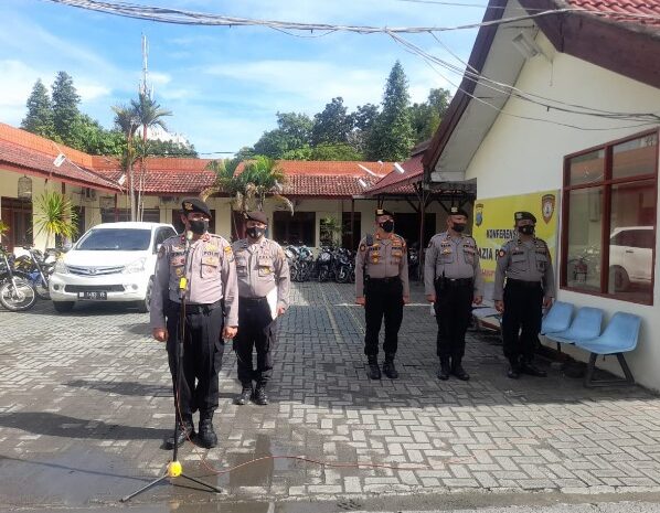 Pimpin Apel Pagi, Kasat Samapta Polrestabes Medan Ingatkan Kasubnit dan Kanit Cek Keberadaan Anggota