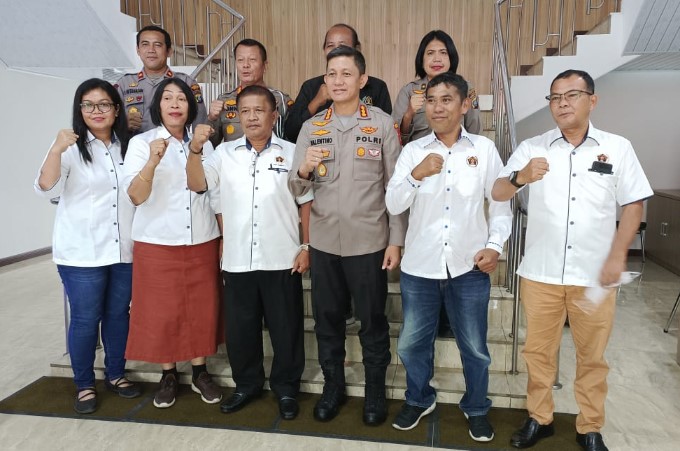  Panitia Perayaan Natal PWI Sumut Berkunjung ke Mapolrestabes Medan