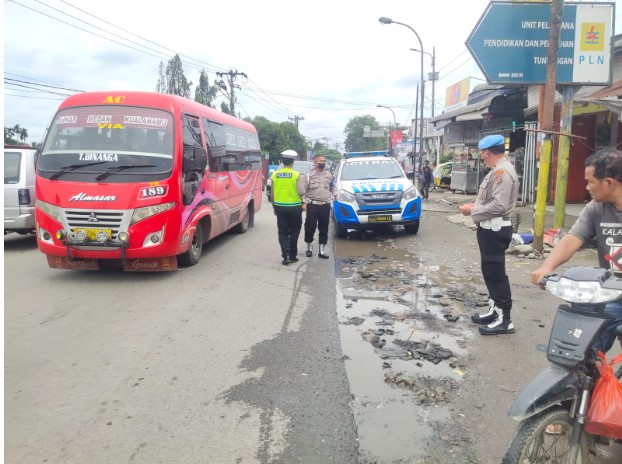  Satlantas Polrestabes Gelar Pengamanan Jalur Wisata Medan-Berastagi