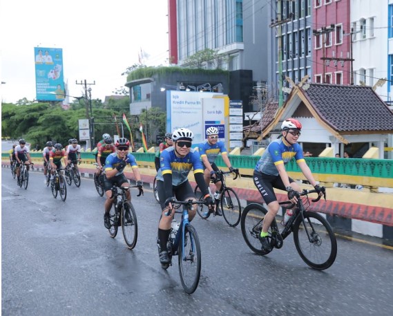  Tempuh 126 KM, Tim Gowes Polda Sumut Raih Juara II Tour De Muara Takus