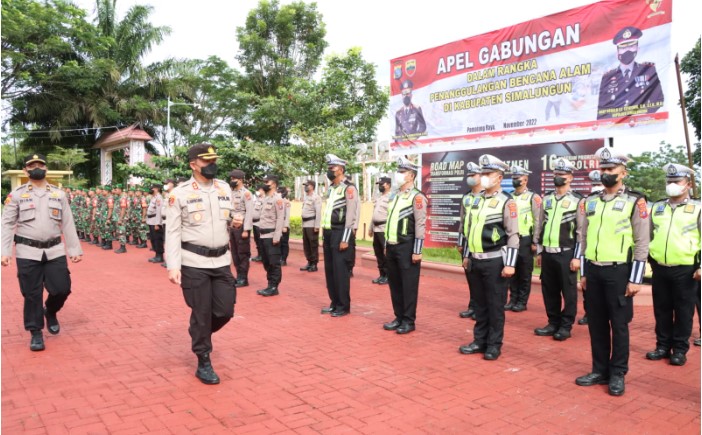  Tanggap Bencana, Polres Simalungun Gelar Apel Bersama Instansi Terkait