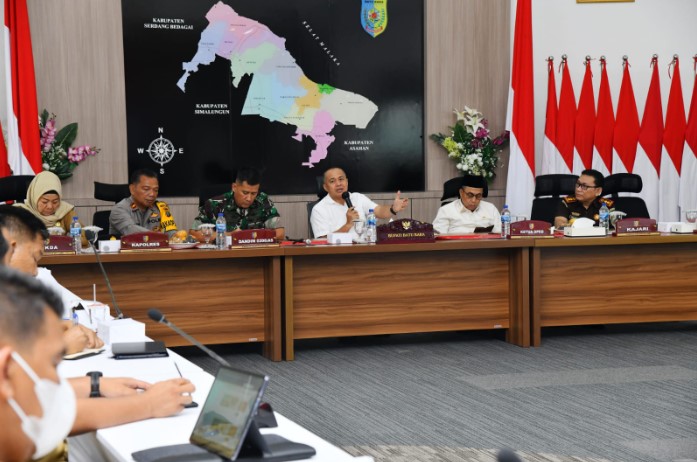 Bupati Batubara Gelar Rakor Pilkades Dengan Forkopimda