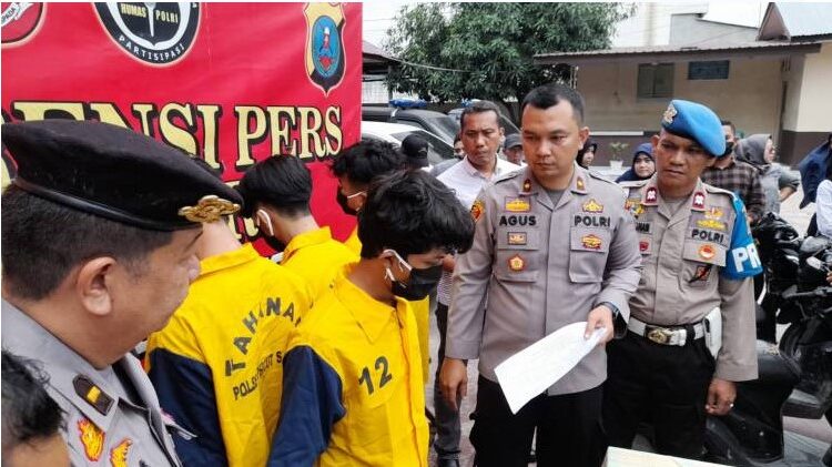  Viral di Medsos, Polsek Percut Sei Tuan Bekuk 4 Remaja Pelaku Begal Sadis