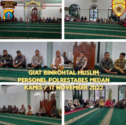  Polrestabes Medan Gelar Program Binrohtal Bina Personel Lebih Humanis