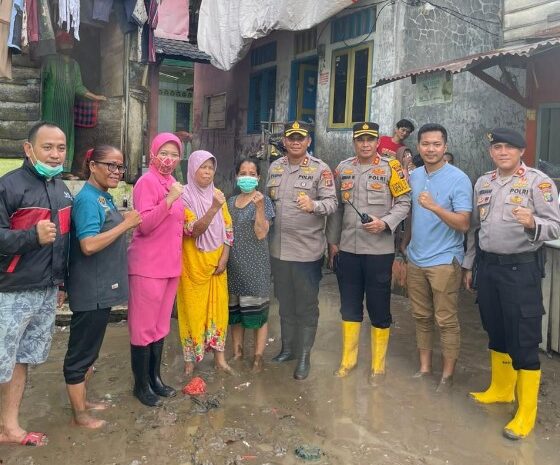  Polrestabes Perkuat Anggota dan Siaga di Daerah Rawan Banjir Kota Medan