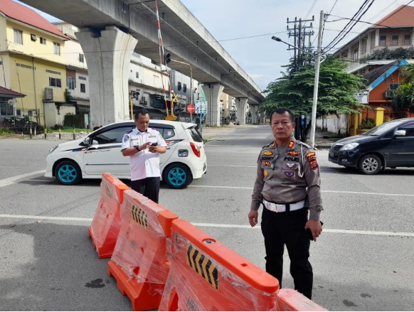  Kapolrestabes Medan: Hari Kedua Perubahan 13 Jalur Lalu Lintas Berjalan Aman dan Lancar