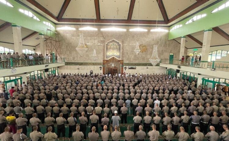 Belasungkawa Bagi Korban Gempa Bumi di Cianjur, Setukpa Lemdiklat Polri Gelar Sholat Ghoib dan Doa Bersama