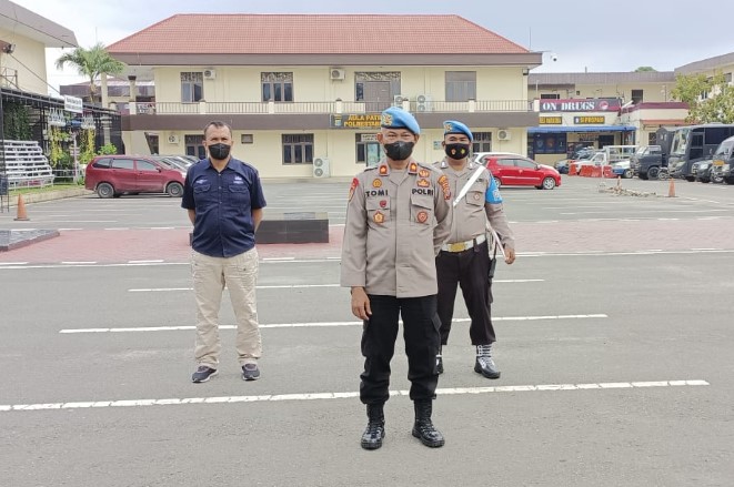  Polrestabes Medan Gelar Olahraga Bersama Jaga Kebugaran Tubuh Personil