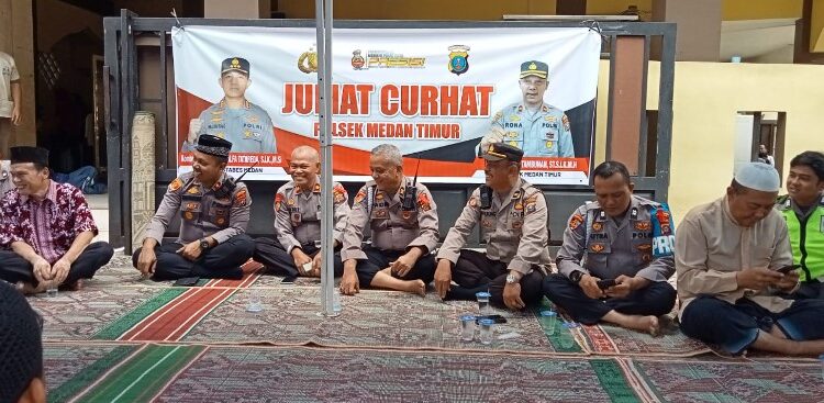  Dekatkan Diri ke Masyarakat, Polsek Medan Timur Gelar Jumat Curhat