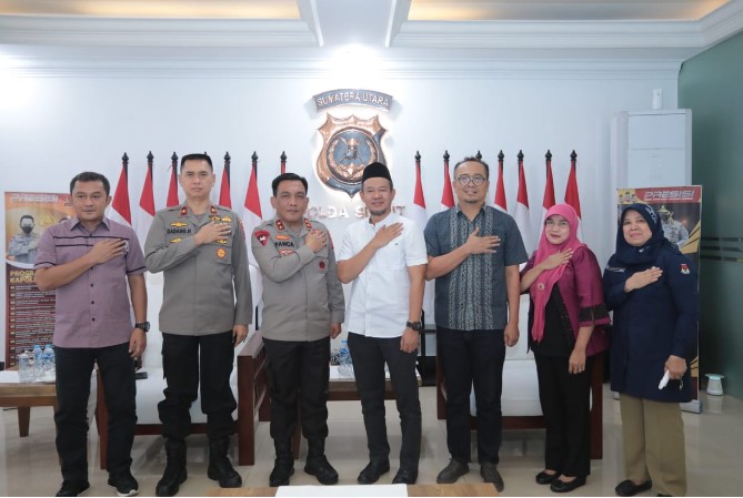 Kapolda Sumut Sambut Kunjungan Komisioner KPU