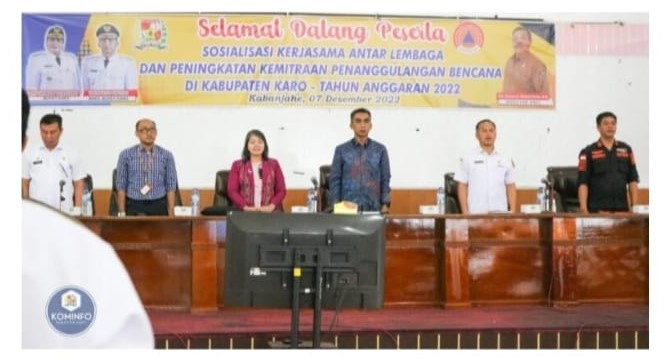  Wabup Canangkan Program Peningkatan Kemitraan Penanggulangan Bencana di Kabupaten Karo