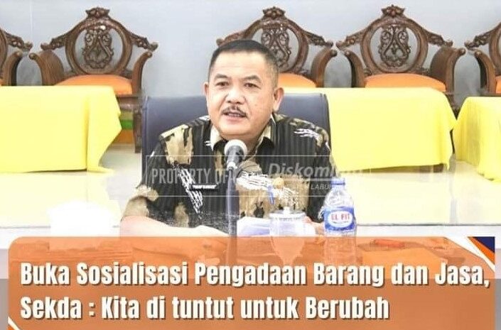  Sekdakab Labuhanbatu Buka Sosialisasi Reformasi Birokrasi Pengadaan Barang dan Jasa