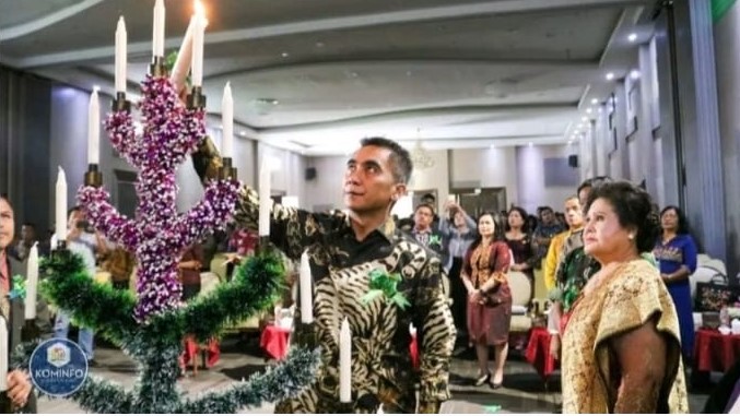  Natal Pemkab Karo Dihadiri Bupati dan Wakil Bupati di Sinabung Hotel Berastagi