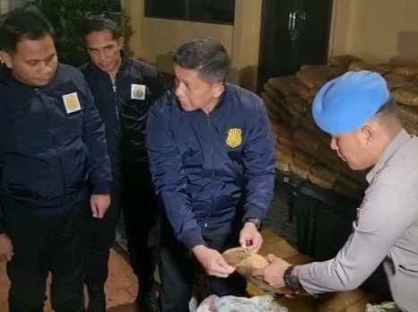  Kapolrestabes Medan Cek Tangkapan 1,3 Ton Ganja