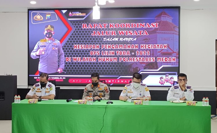  Polrestabes Medan Gerak Cepat Perkuat Koordinasi Pengamanan Jalur Wisata dan Nataru