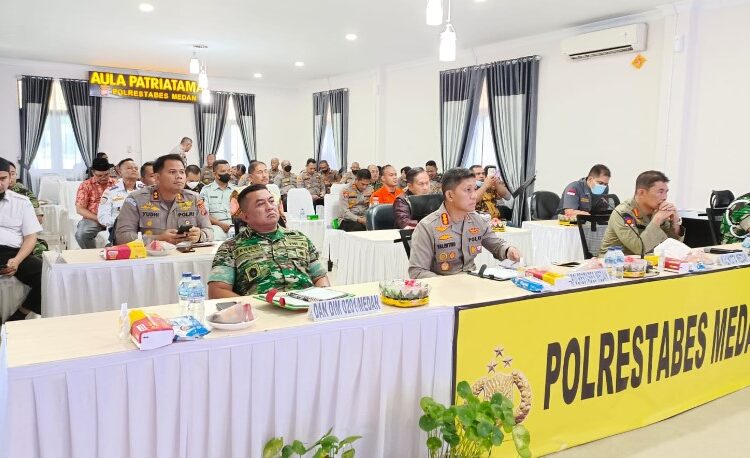  Kesiapan Pengamanan Natal 2022 dan Tahun Baru 2023, Polrestabes Medan Gelar Zoom Meeting Rakor Lintas Sektoral