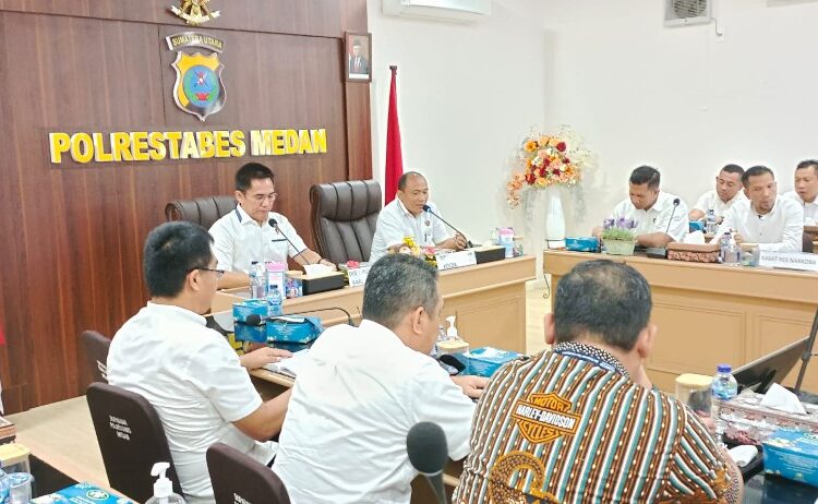  Direktur Tindak Pidana Narkoba Bareskrim Polri Beri Arahan dan Zoom Meeting di Polrestabes Medan