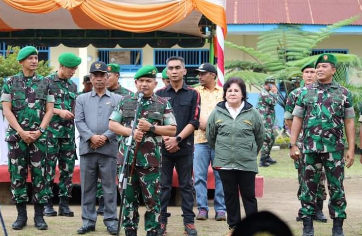  Bupati Karo Sambut Kedatangan Pangdam I/BB HUT 74 Tahun Infanteri