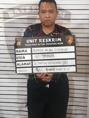 Tewas Dihantam Batu Bata, Polsek Percut Sei Tuan Tangkap Penganiaya Supir Angkot