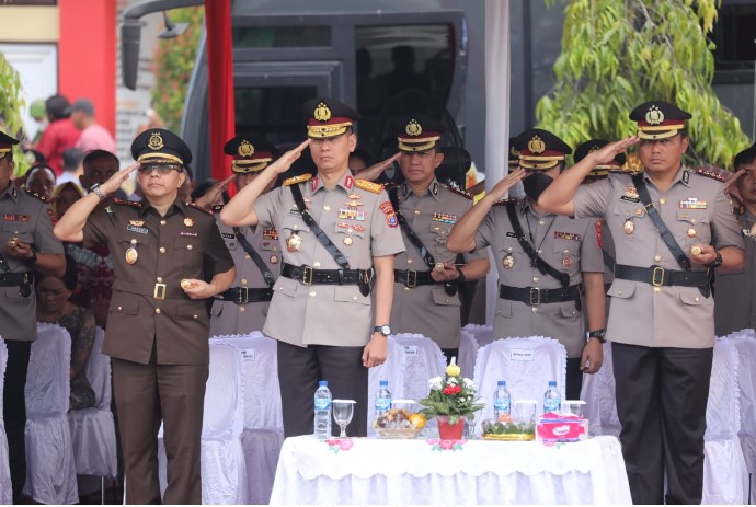  Kapolrestabes Medan Hadiri Penutupan Pendidikan dan Pembentukan Bintara Polri Gelombang II TA 2022